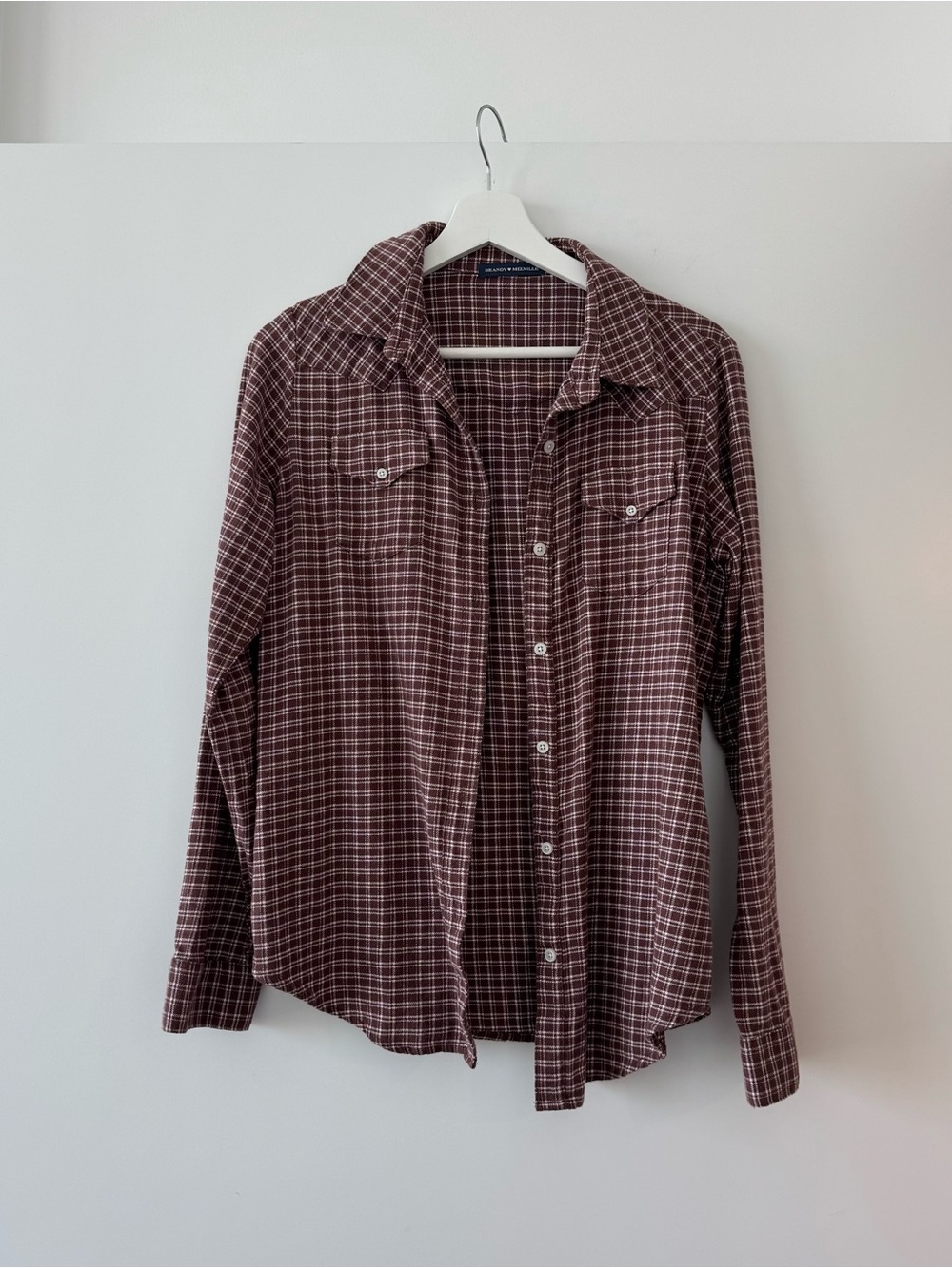 Brandy Melville Classic Plaid Button-Up